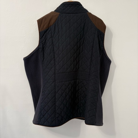 Gallery Weekend Navy Blue Quilted Zip Up Vest Sz 3X - Picture 5 of 6
